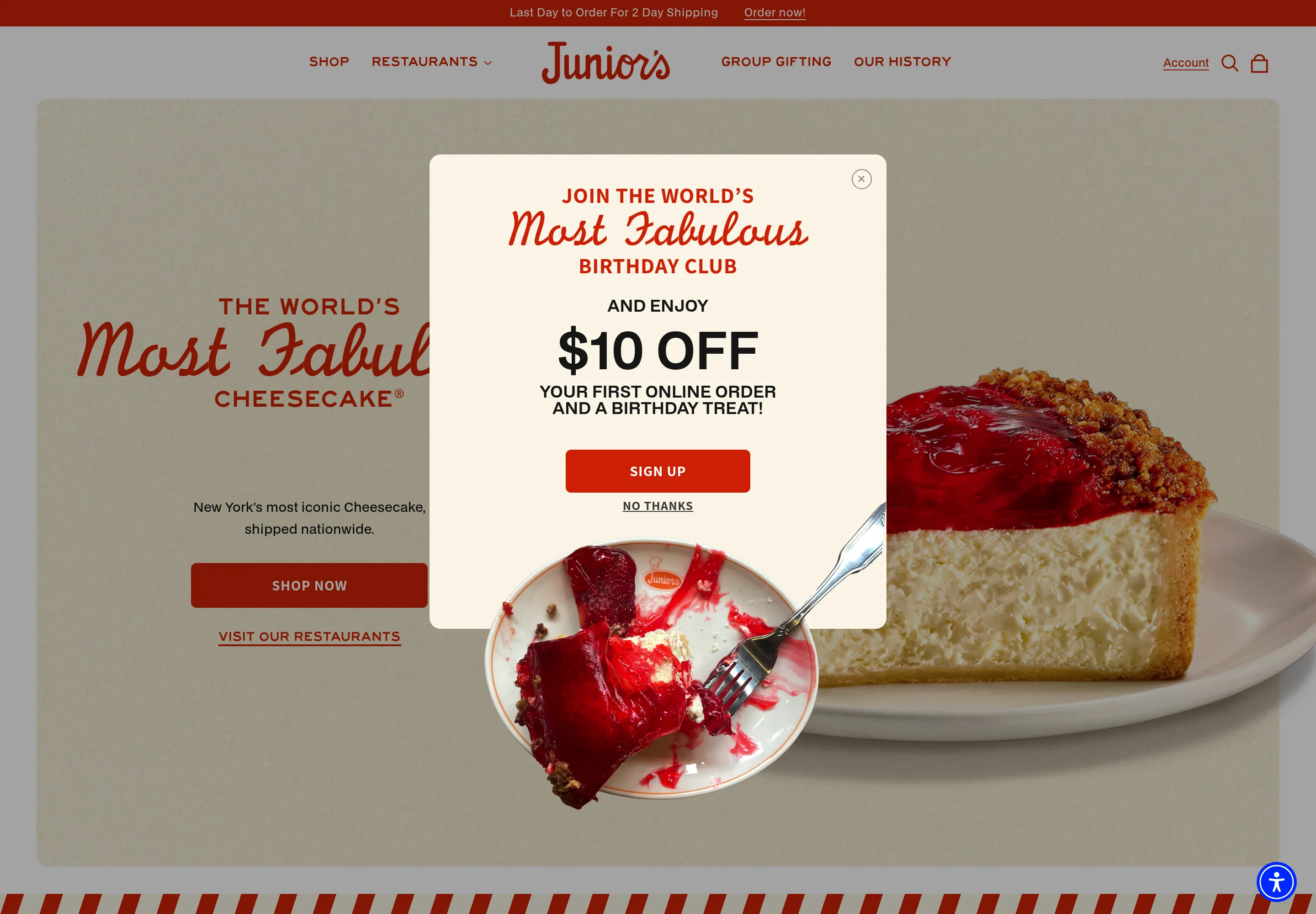 Junior's Cheesecake